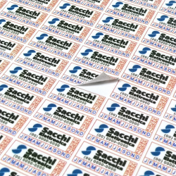 Adesivo Destrutível  Casca de Ovo - 2 X 1 cm - DE001